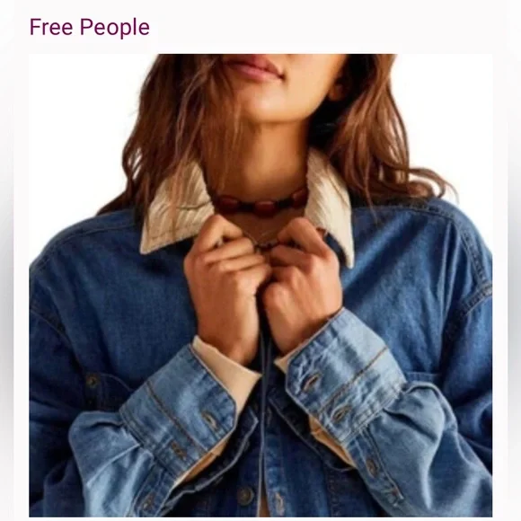 Free People Blue Jean Jacket - Picture 2 of 4